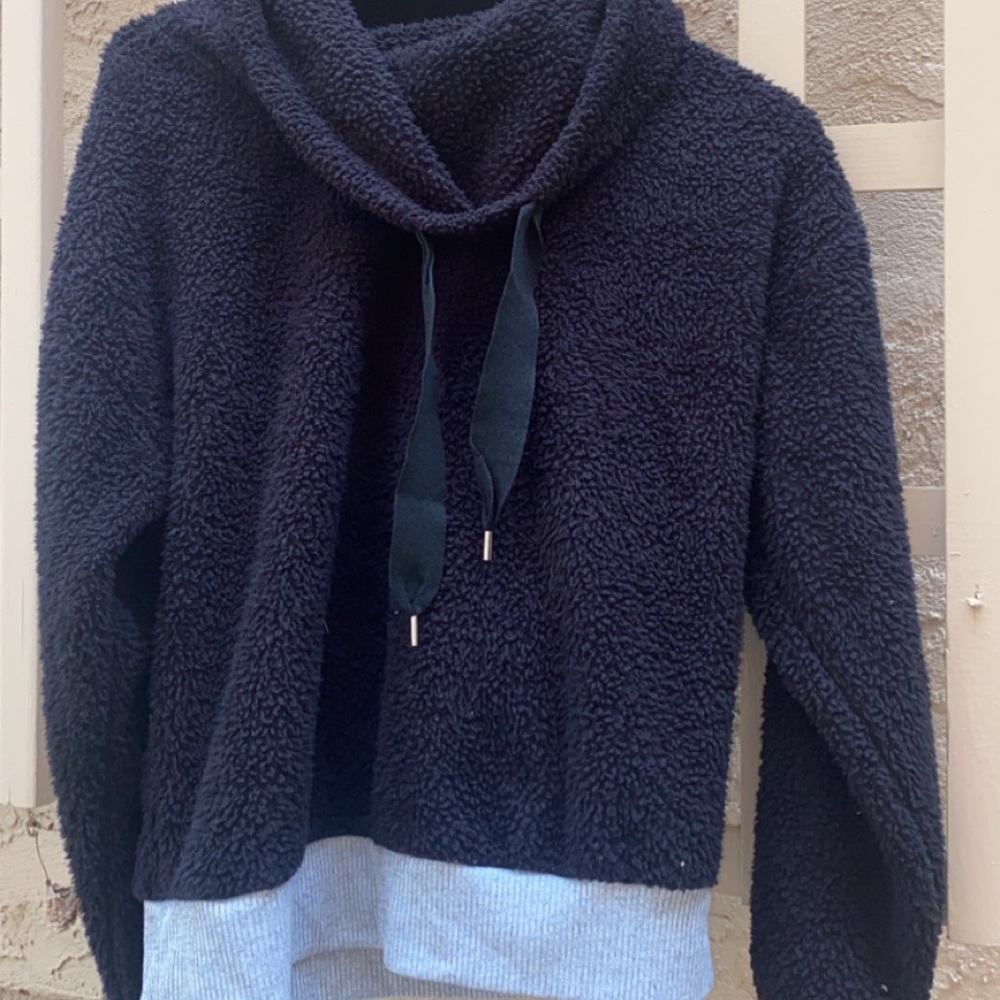 Ultra flirt fuzzy back sweater